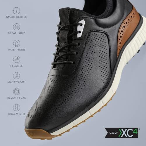 נעלי גולף היברידיות של ג'ונסטון ומרפי XC4 H1-Luxe Hybrid | עור אטום למים | קל משקל | ריפוד זיכרון